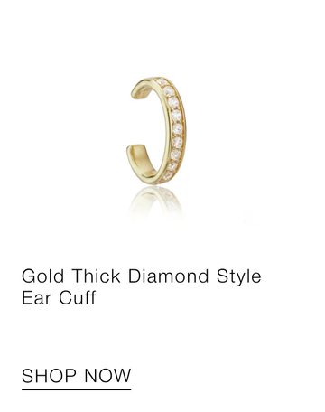 Gold Thick Diamond Style Ear Cuff