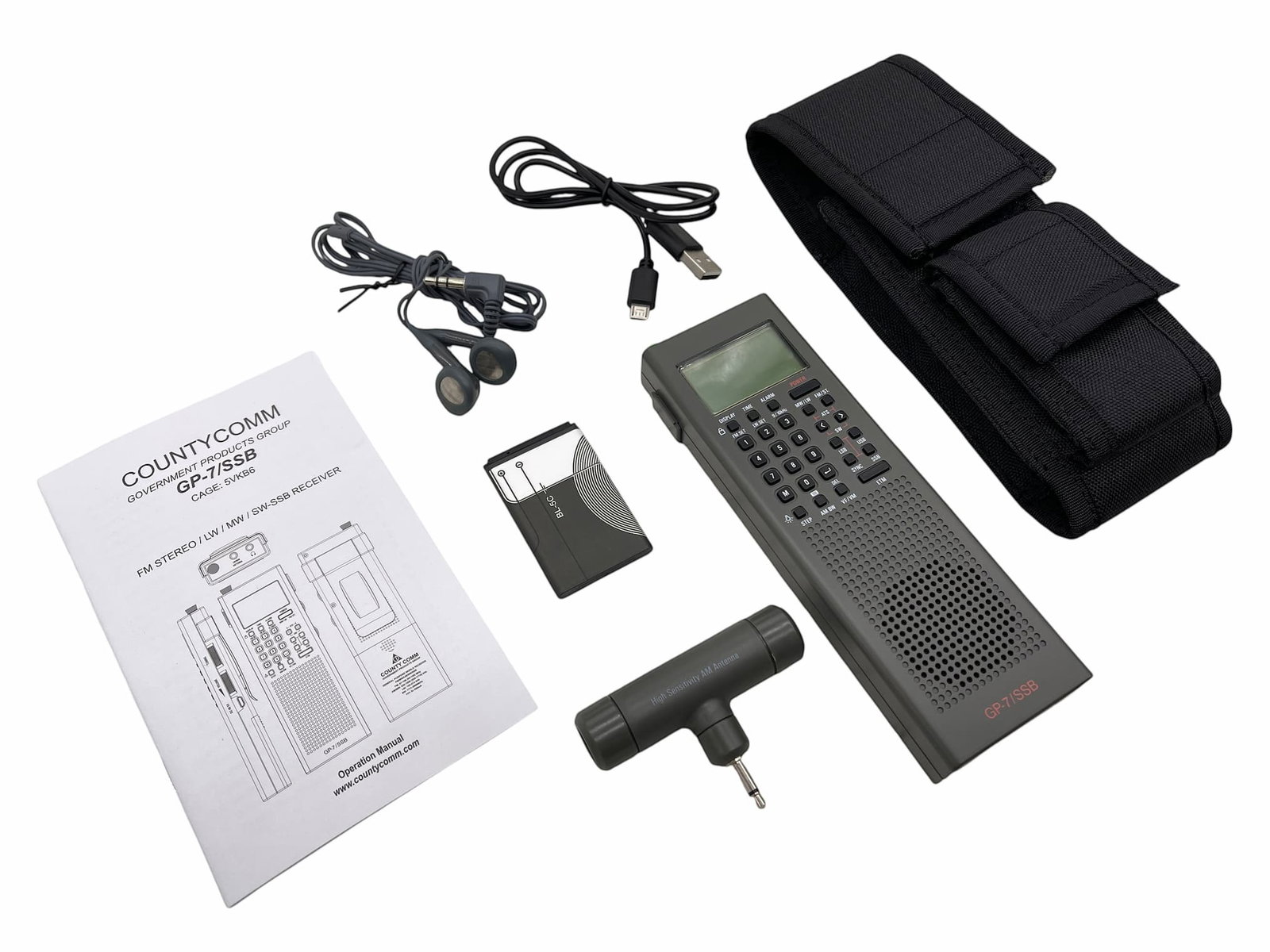 GOV MIL Pack CountyComm GP-7 SSB Gen 5 With USB-C General Purpose Radio
