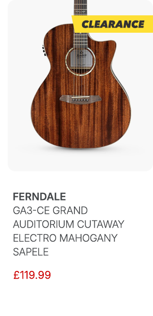 Ferndale GA3-ce Grand Auditorium Cutaway Electro Mahogany Sapele
