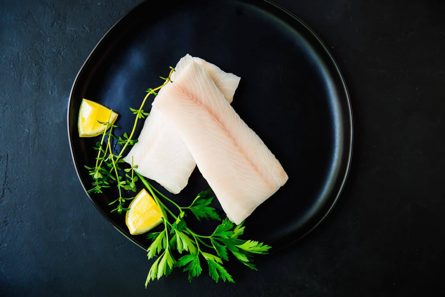 king salmon collars plated with vegetables