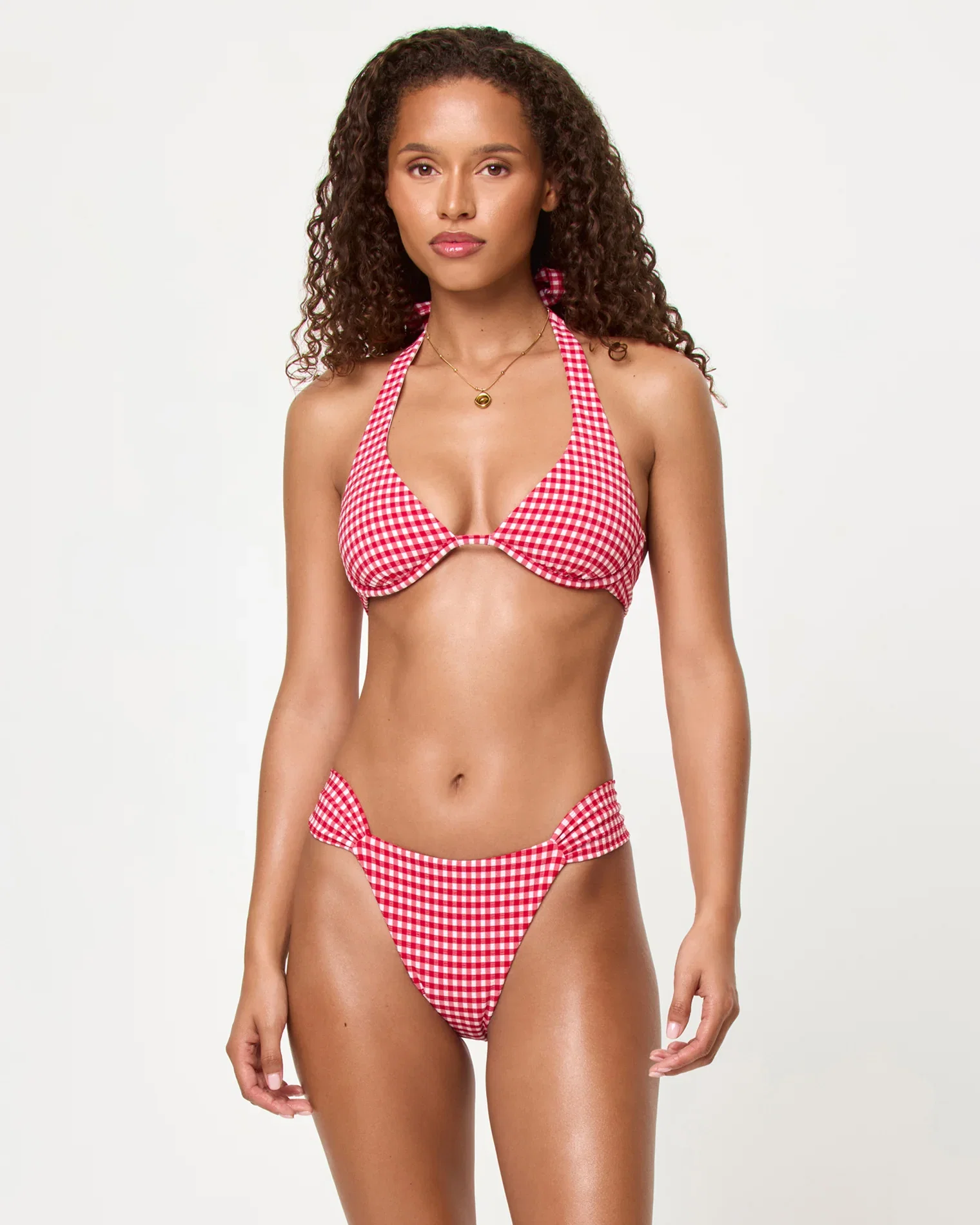 Image of Isa Bikini Top - Lipstick Red