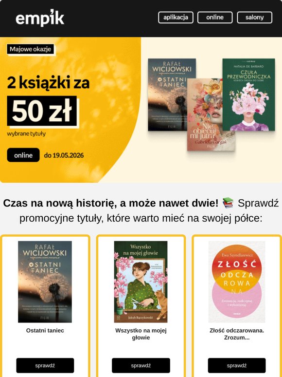 📚 Czytanie w duecie? 2 książki od 40 zł i więcej okazji na ulubione tytuły!