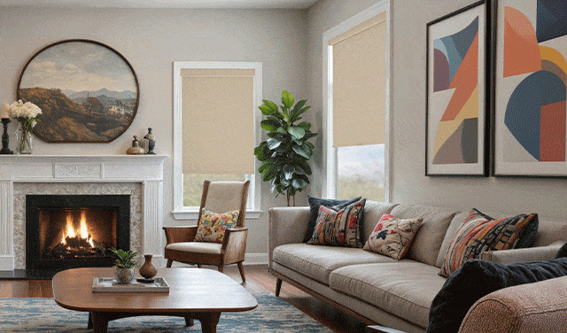 Blindsgalore's latest Roller Shade collection features fabric colors inspired by nature
