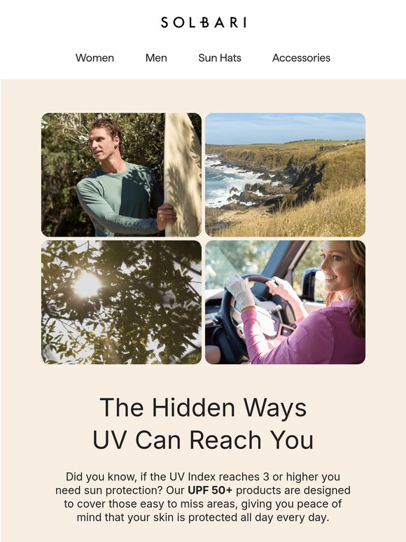 Stay protected from unexpected UV rays