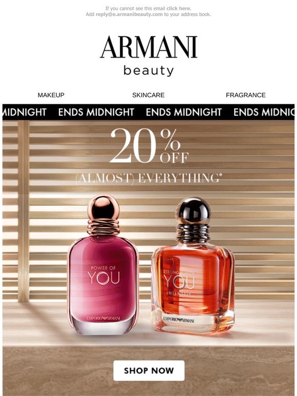 🚨Don't Miss Out: Last Chance For 20% Off*