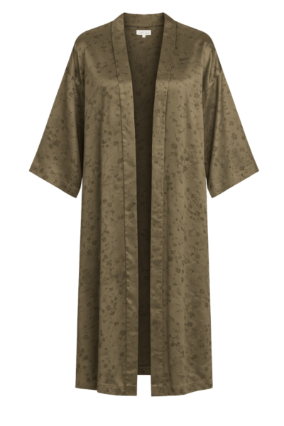 Iris Satin Kimono