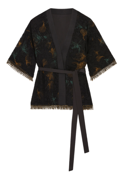 Ophelia Beaded Chiffon Kimono