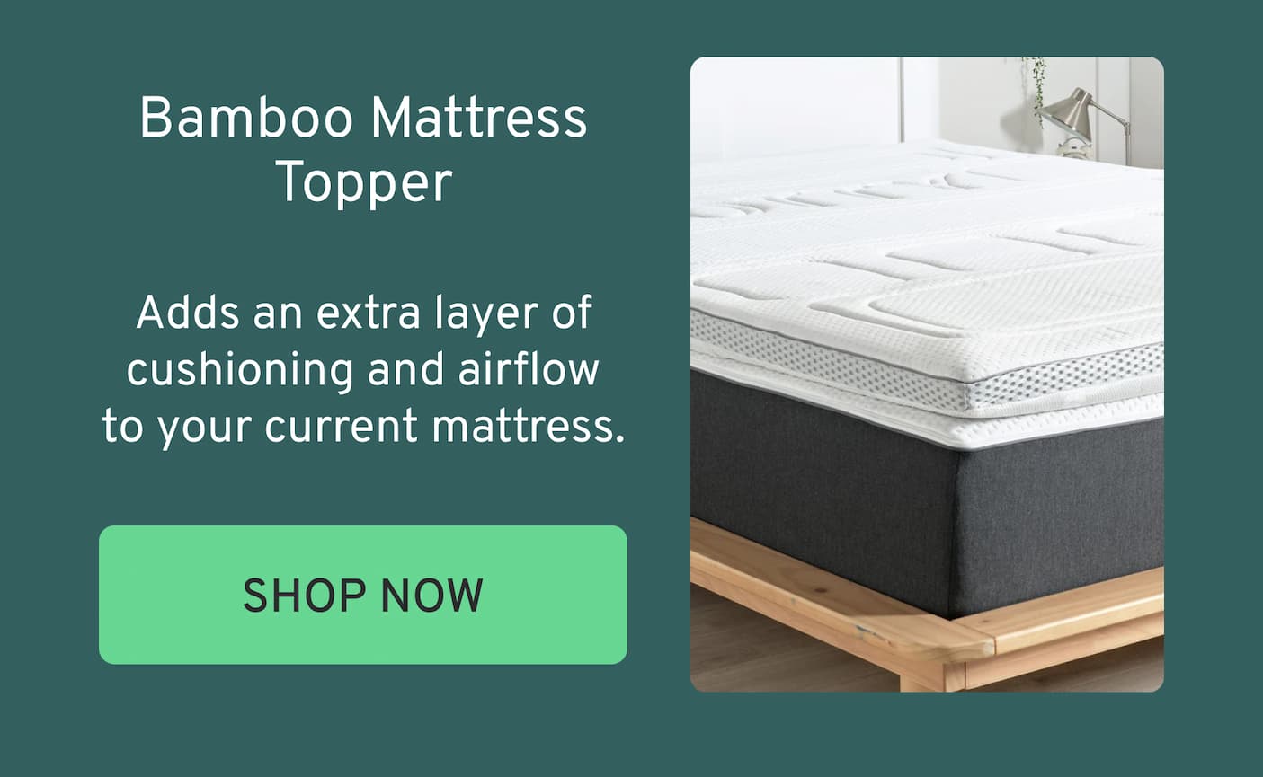 Bamboo Mattress Topper With Charcoal