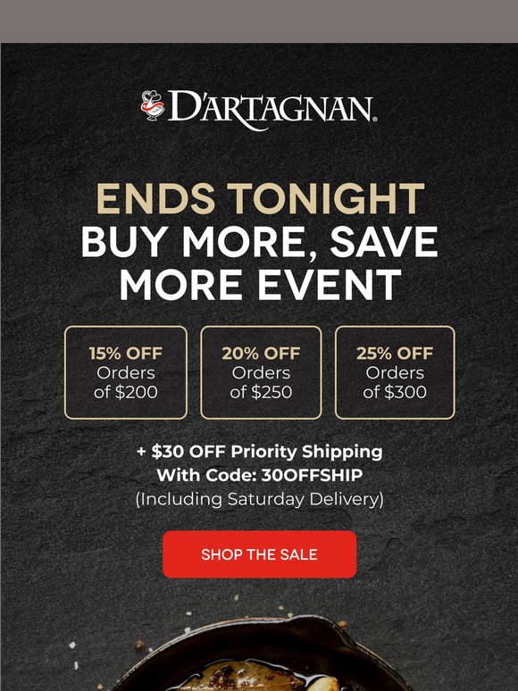 The Buy More, Save More Event Ends Tonight!