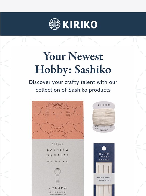 Your Newest Hobby: Sashiko