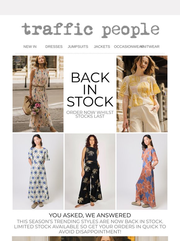 Back In Stock