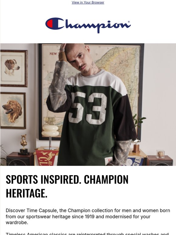Sportswear, with a heritage twist