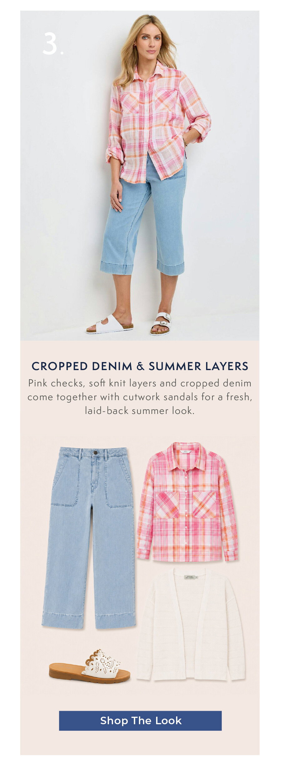 Relaxed Cropped Denim