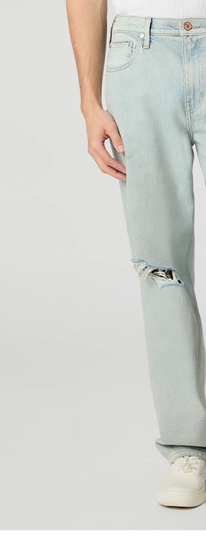 Heritage Doheny 32" Relaxed Straight Jean in Berto Destructed.