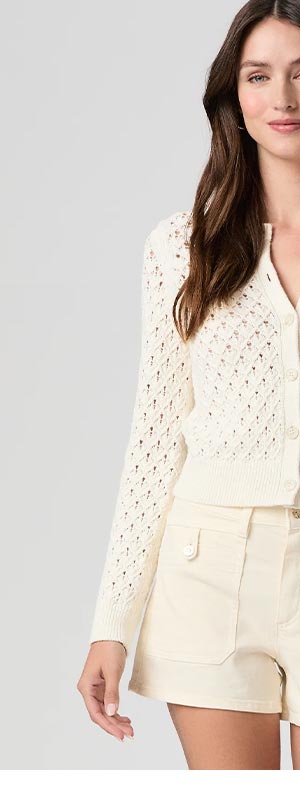 Colma Cardigan in Ivory.