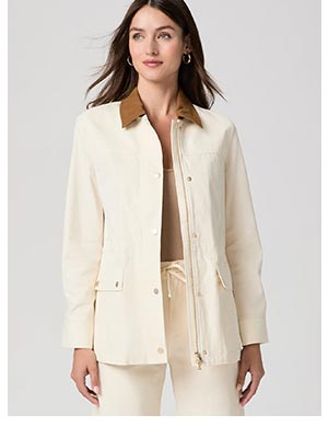 Horizon Jacket in Bone.