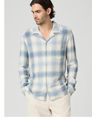 Kransey Shirt in Shadow Plaid.
