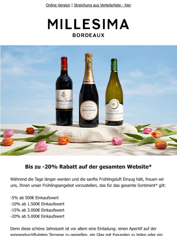 Außergewöhnlich: bis zu -20% auf der gesamten Website*