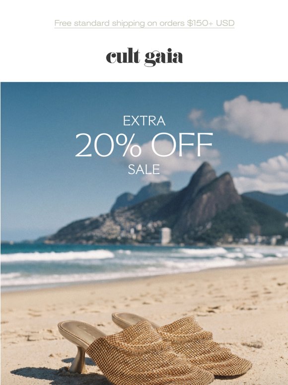 EXTRA 20% OFF ENDS TOMORROW