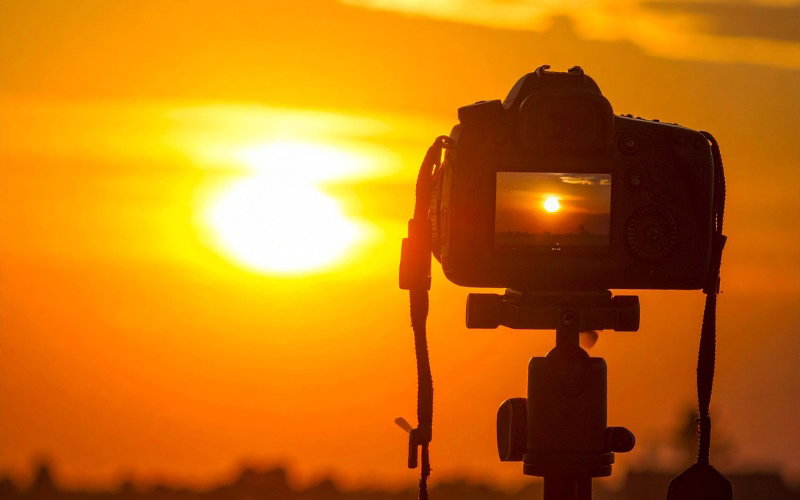 Kamera Sonnenuntergang