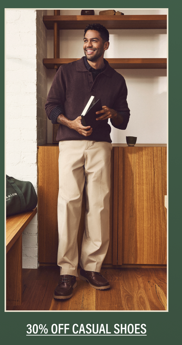 30% off casual shoes