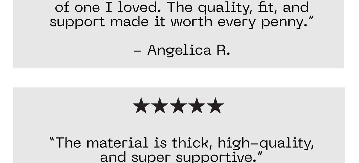 Customer reviews highlighting quality and support of a product.