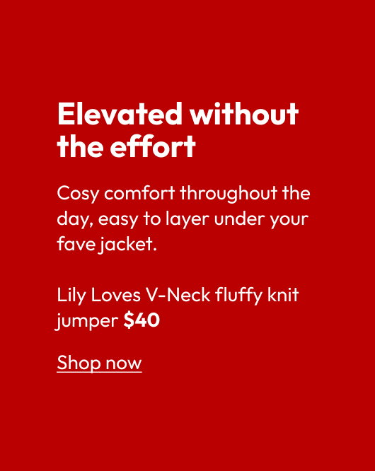 Lily Loves V-Neck fluffy knit jumper
