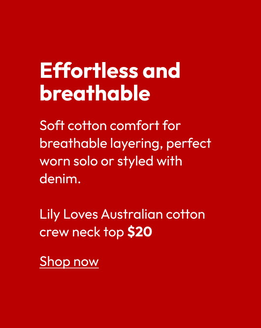 Lily Loves Australian cotton crew neck top