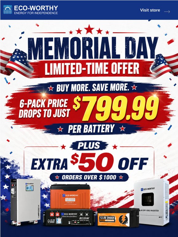 🔥Final Days: Rack Batteries from $799.99 + Extra $50 OFF $1000+