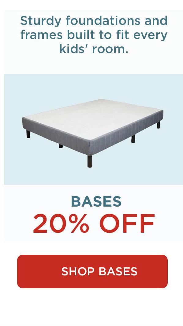 kids bed foundations 20% off