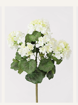 Outdoor Artificial Flowers | Water Resistant Outdoor Geranium Bush 