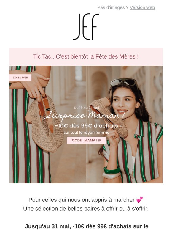 Fête des Mères | -10€ sur le rayon femme 🌸