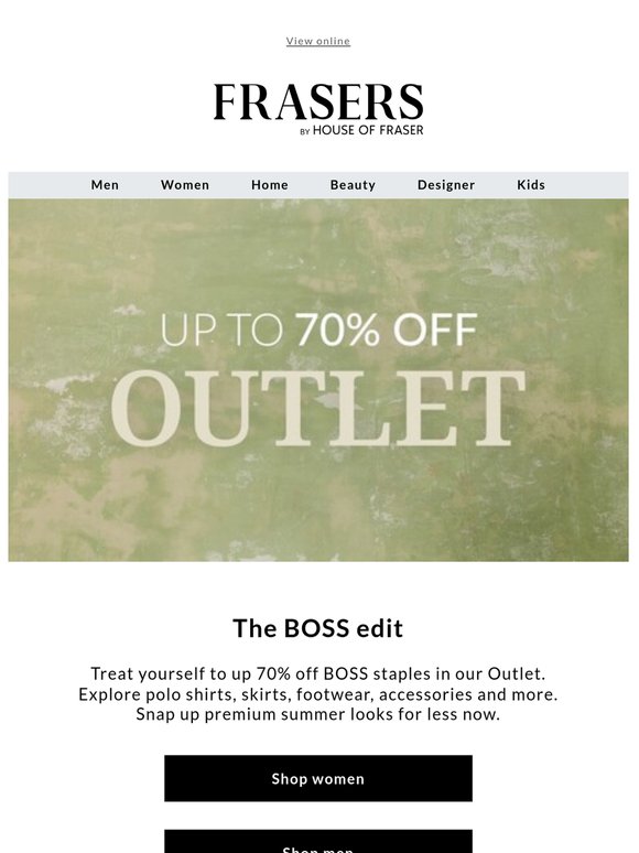 Up to 70% off BOSS