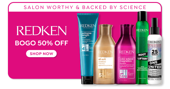 SHOP BUY ONE, GET ONE 50% OFF REDKEN HAIRCARE