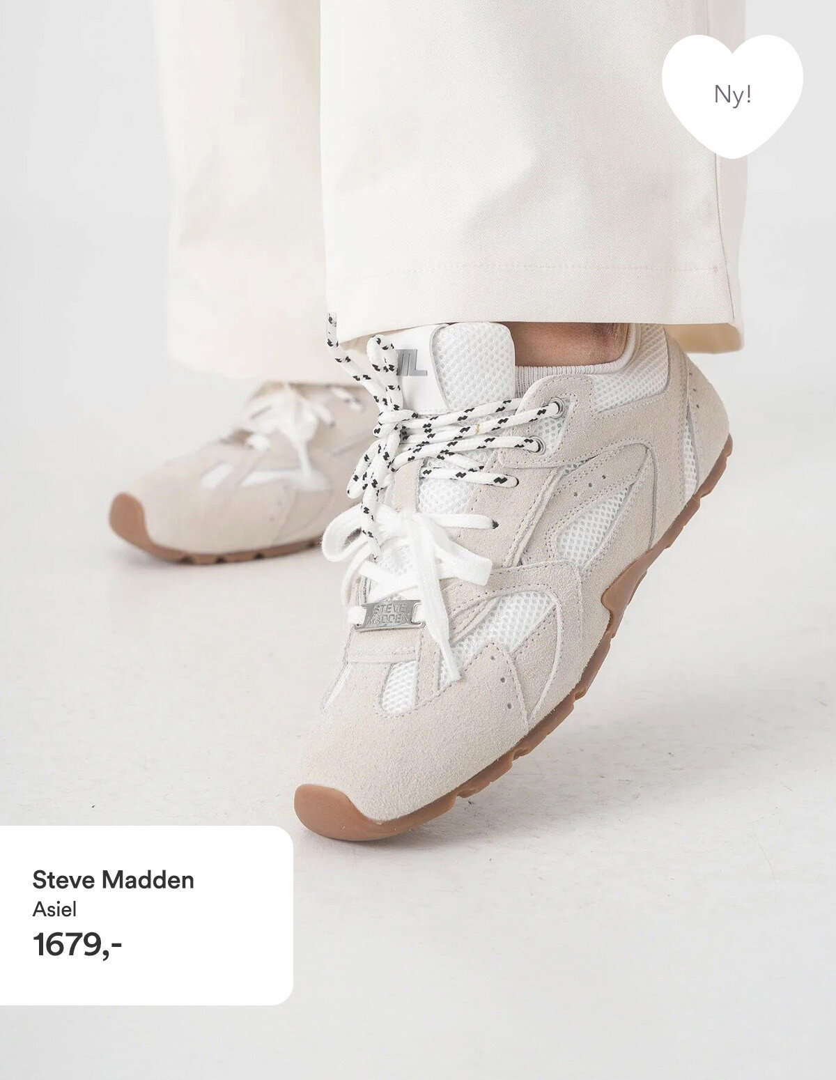 Lekre low-top sneakers i semsket skinn