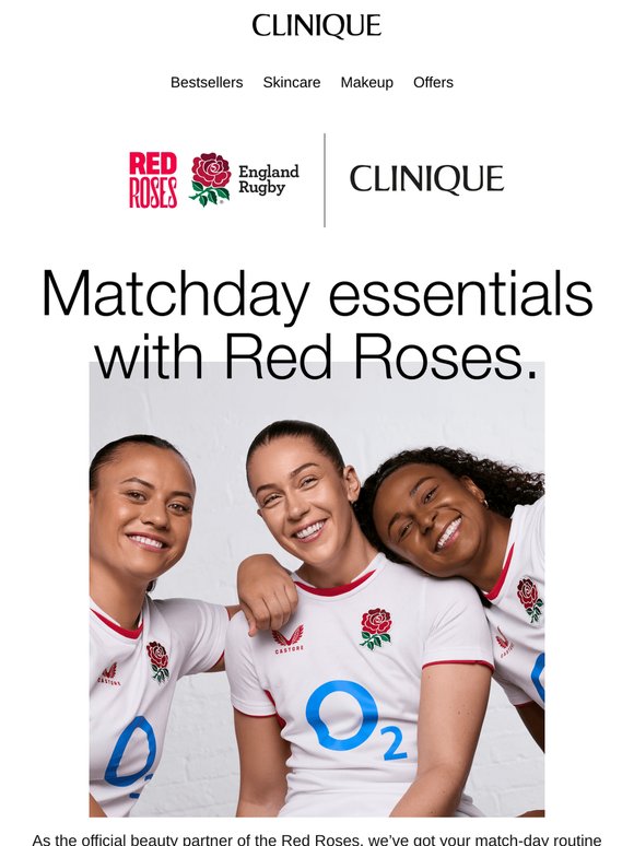 Get match‑day ready with Clinique x Red Roses
