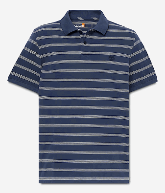 Men's Millers River Striped Short-Sleeve Polo