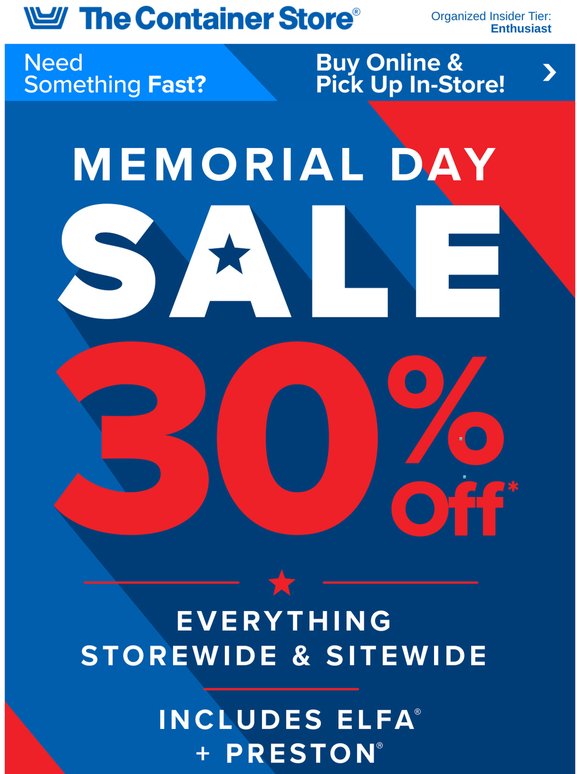 🔴 ⚪ 🔵 MEMORIAL DAY DEALS 🔴 ⚪ 🔵