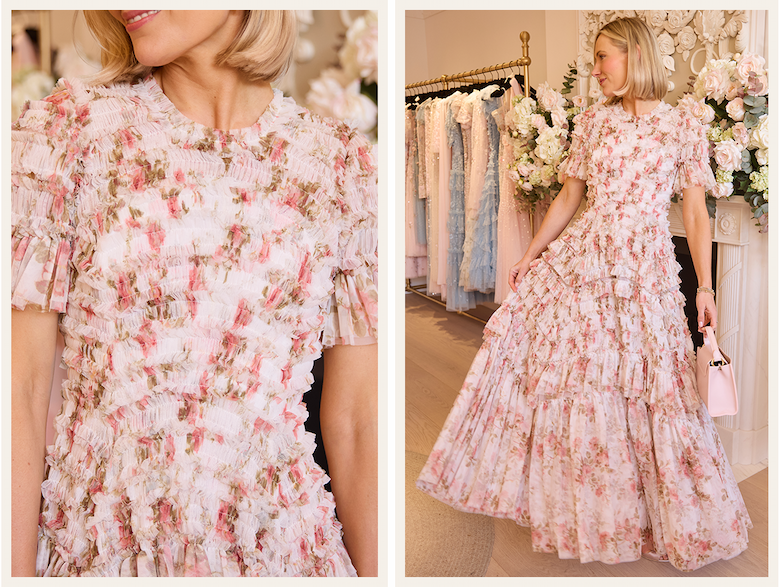 Summer's Rose Valentine Ruffle Gown