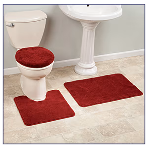 3-Piece Plush Bath Rug Set