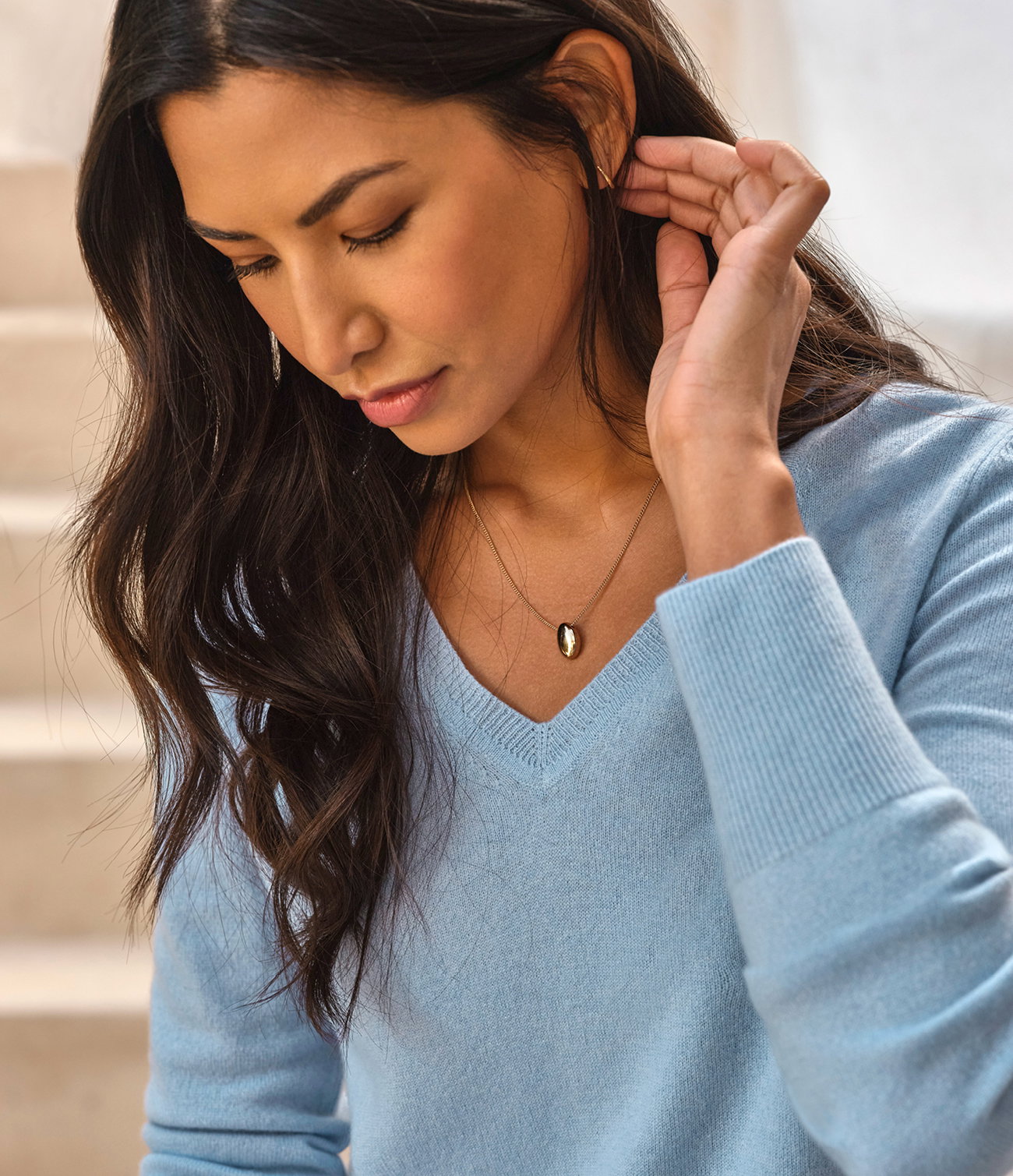 Cashmere V Neck Sweater