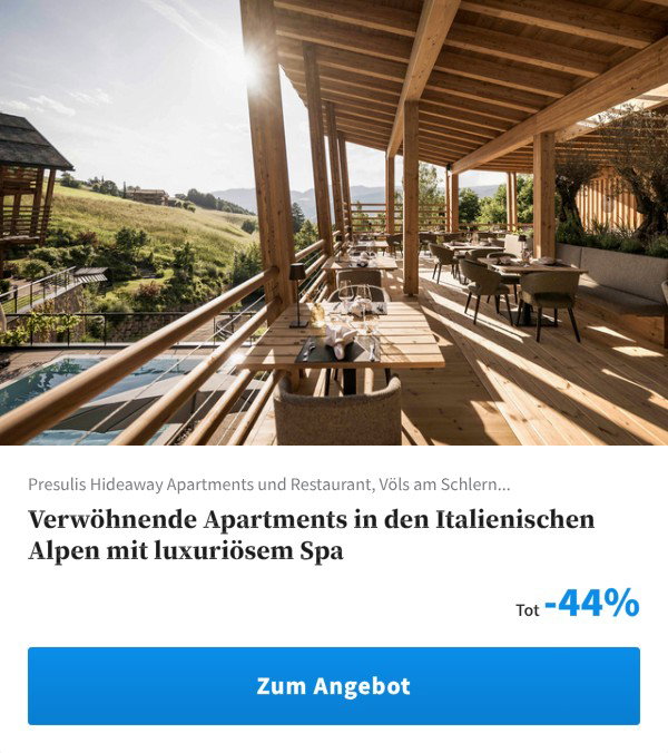 Verwöhnende Apartments in den Italienischen Alpen mit luxuriösem Spa