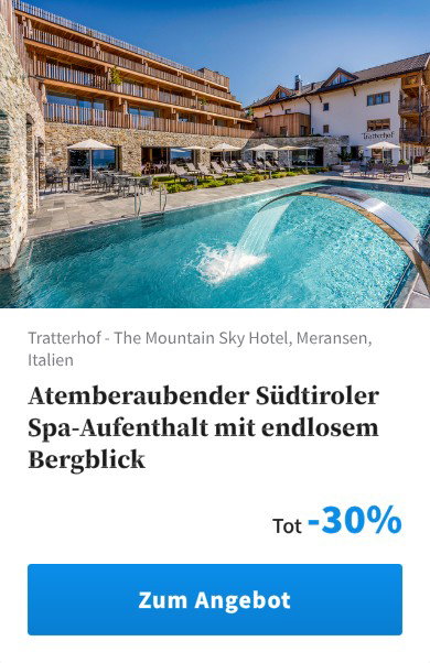 Atemberaubender Südtiroler Spa-Aufenthalt mit endlosem Bergblick
