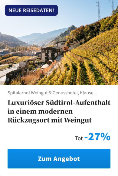 Luxuriöser Südtirol-Aufenthalt in einem modernen Rückzugsort mit Weingut