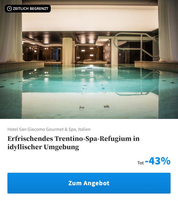 Erfrischendes Trentino-Spa-Refugium in idyllischer Umgebung
