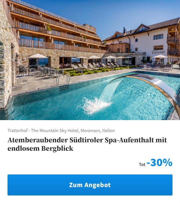 Atemberaubender Südtiroler Spa-Aufenthalt mit endlosem Bergblick