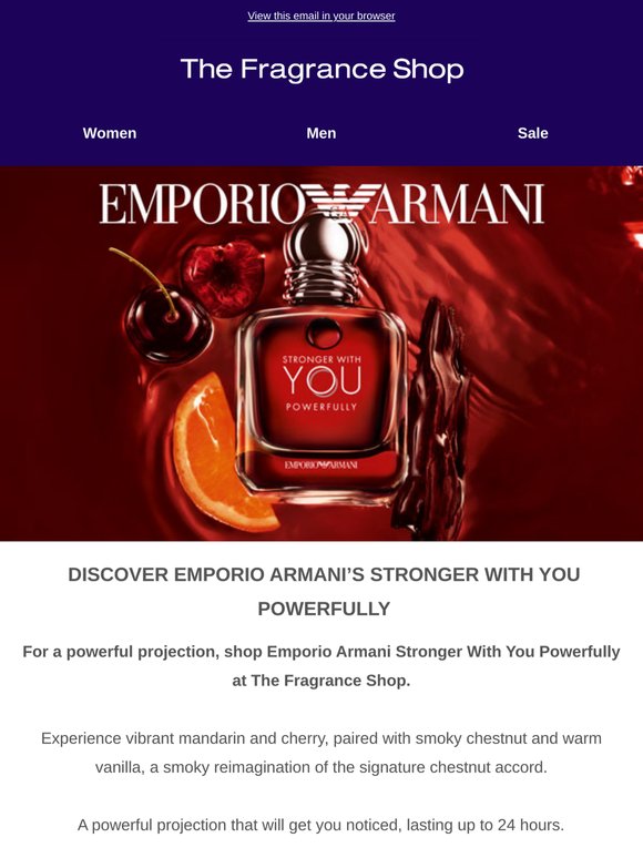 Discover The Iconic Armani Stronger With You Powerfully
