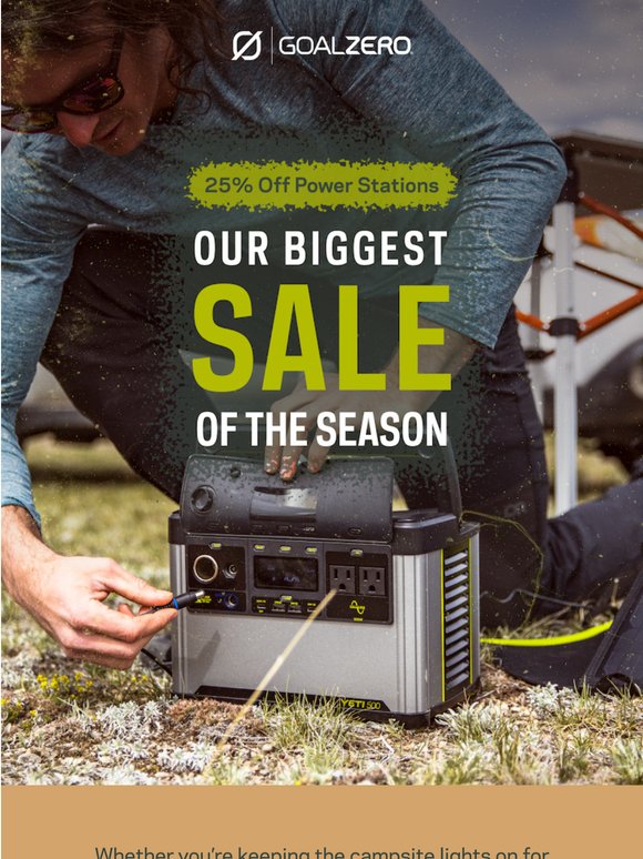 25% Off Yeti Power Stations 🔋