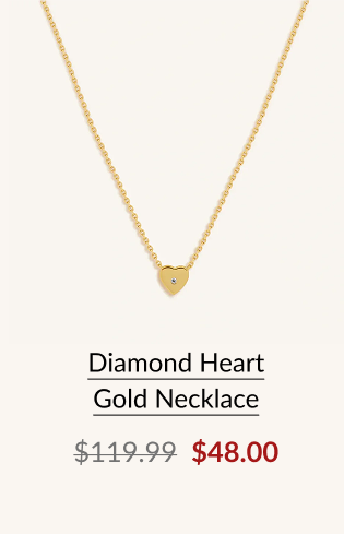 Diamond Heart Gold Necklace