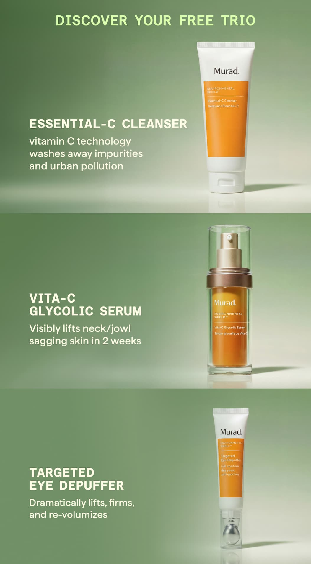 Free Trio with $100 - Code: RADIANT
